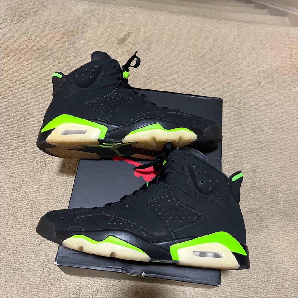 Nike Air Jordan 6 Retro Electric Green Black Men’s Size 13 CT8529-003 With Box